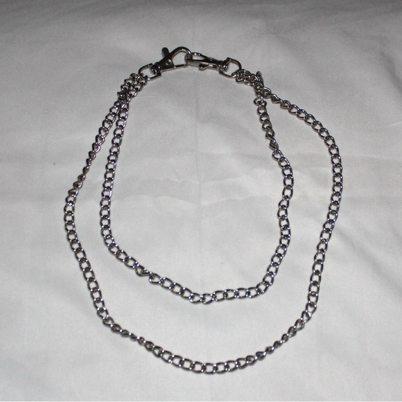 Silver hook accessory chain - Picture 1 of 6